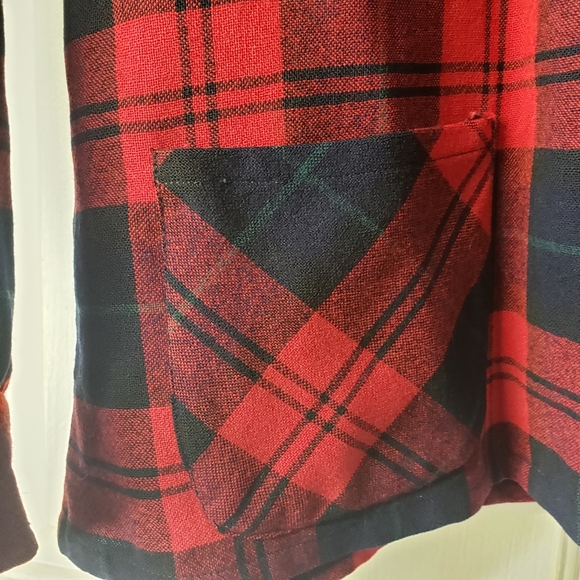 1950s Vintage Pendleton Pure Virgin Wool Plaid Button Down Women's Medium - Picture 8 of 10